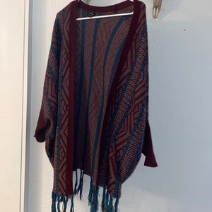 Cardigan with fringe